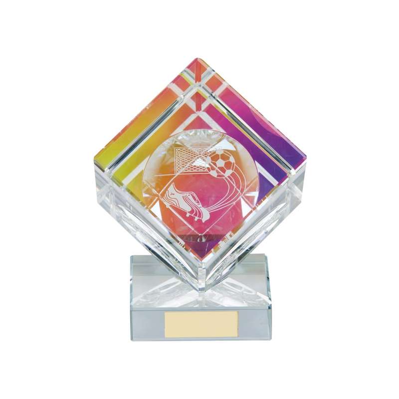 Victorious Football Crystal Cube Award