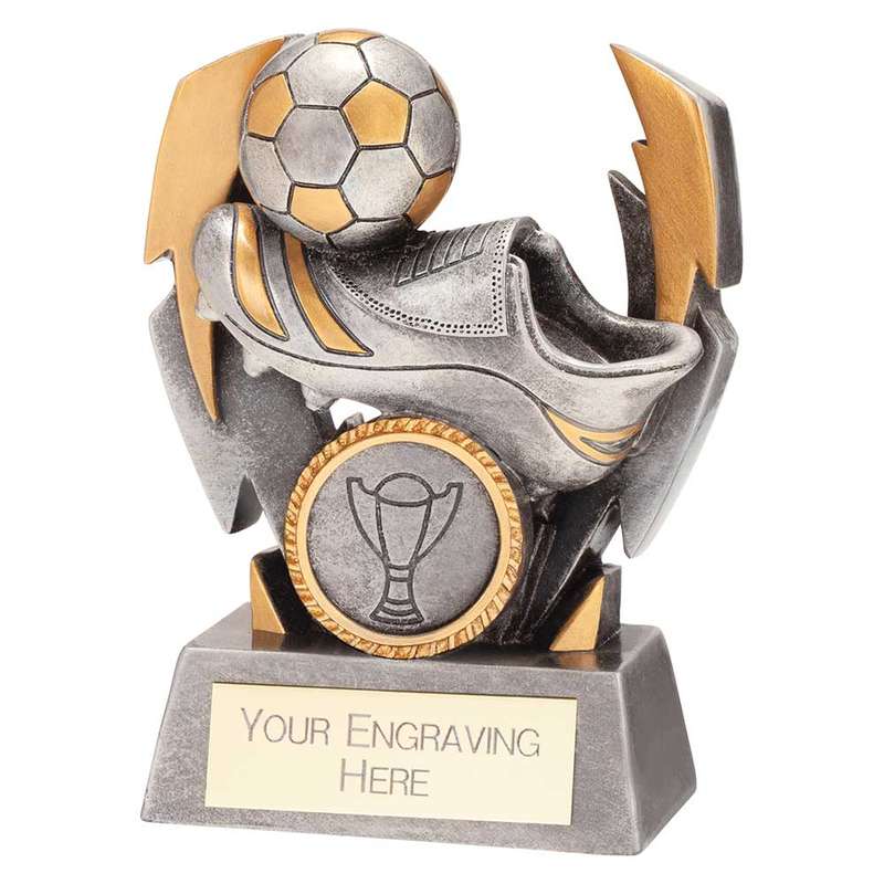 Flashbolt Football Resin Award Silver