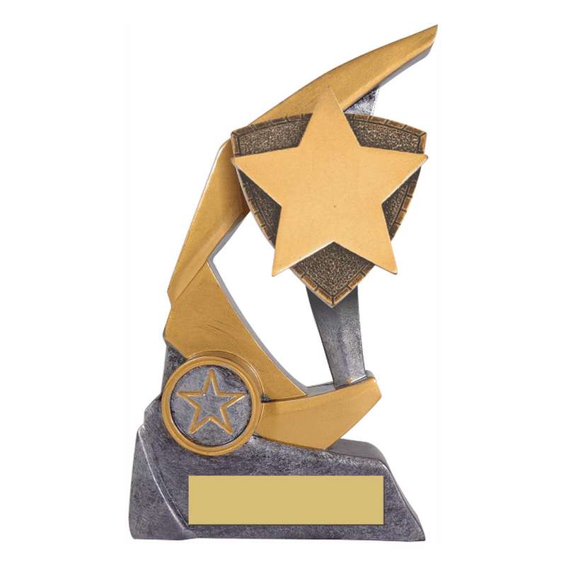 Antique Silver Resin Claw Trophy with Star Trim 150mm – Ant Silver