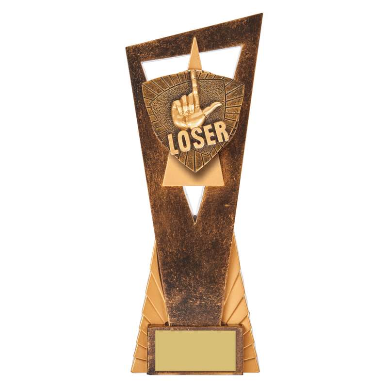 Antique Gold Edge Loser Award 230mm – Ant Gold