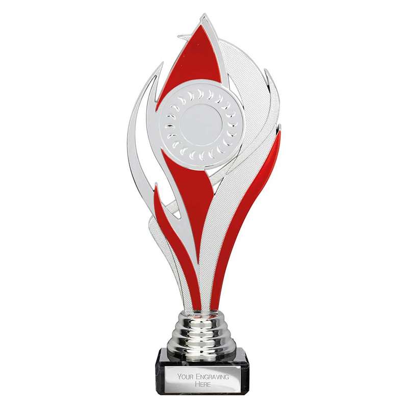 Volcano Trophy Silver & Red
