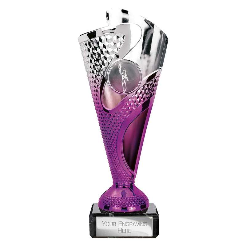 Rodeo Trophy Silver & Purple